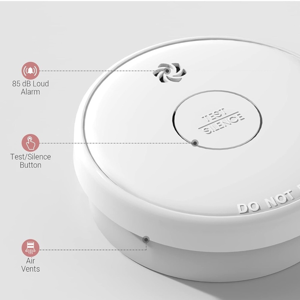 Wireless Smoke Detector Set - White - Picture 3 of 7